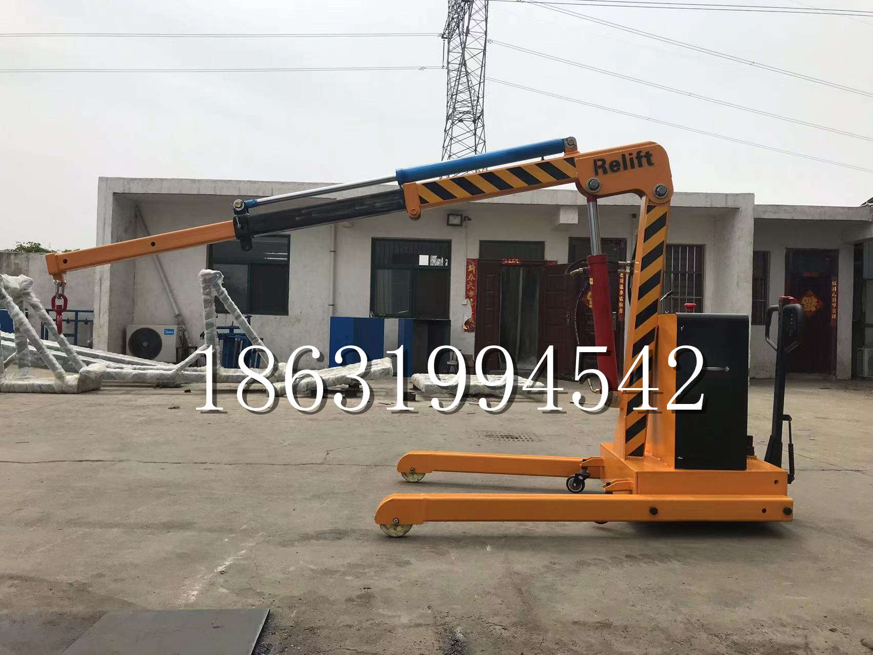 山西省久征定做3吨三轮随车吊 农用园林绿化移树吊 平板工程用小吊机